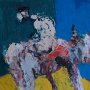 Na opak, olej na płycie, 33cm x 24cm. [MC15]